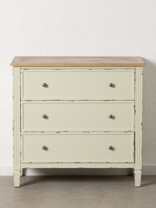 Commode Beige Cannelées Ixia 90cm