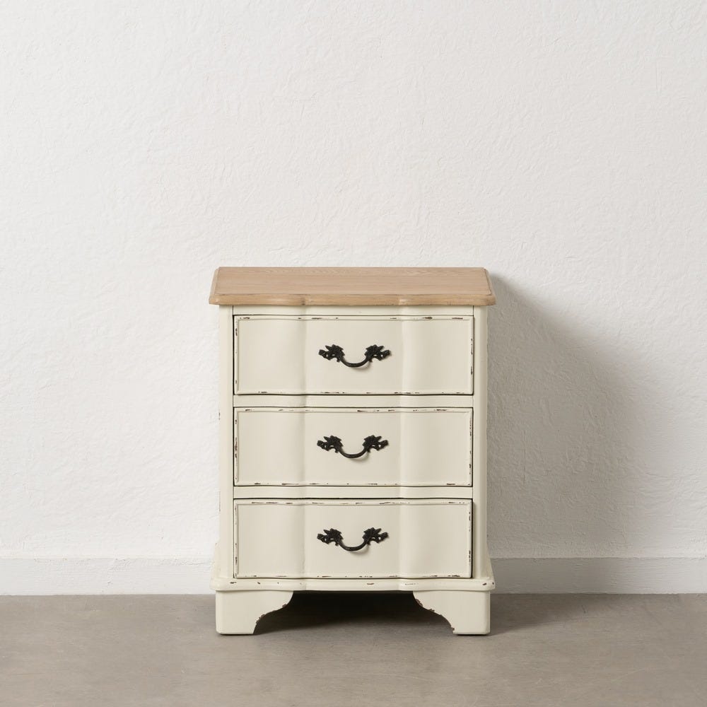 Petit Table Naturel-Créme Bois Ixia 50 cm