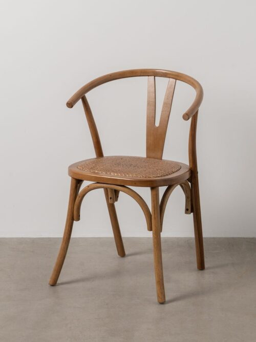 Chaise Miel Bois-Rotin Ixia 55 cm