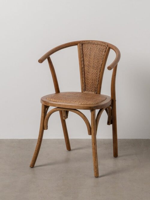 Chaise Miel Bois-Rotin Ixia 55 cm