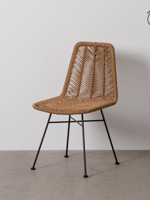 Chaise Naturel Pe-Acier Ixia 47 cm