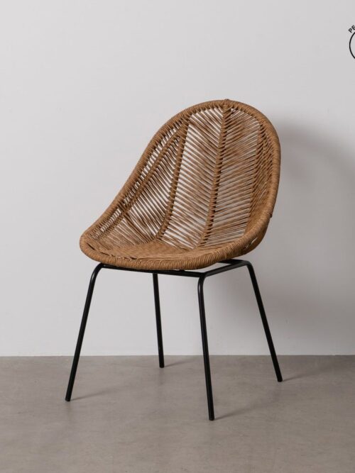 Chaise Naturel Pe-Acier Ixia 53 cm