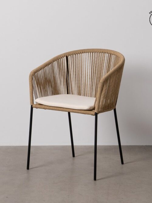Chaise Naturel Pe-Acier Ixia 55 cm