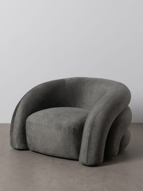 Fauteuil Vert Étoffe Ixia 100 cm