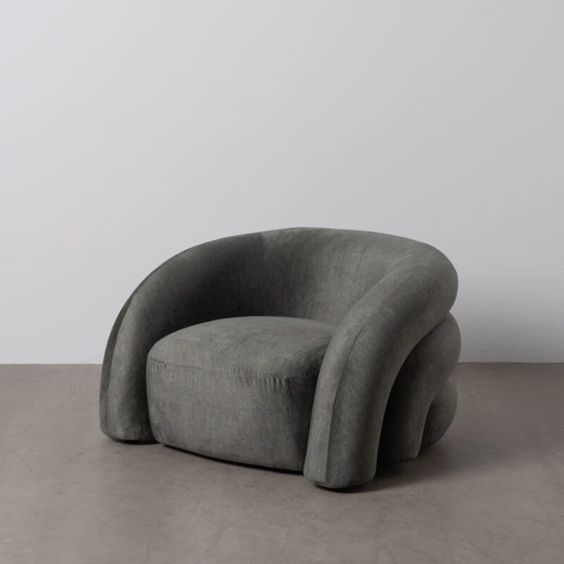 Fauteuil Vert Étoffe Ixia 100 cm