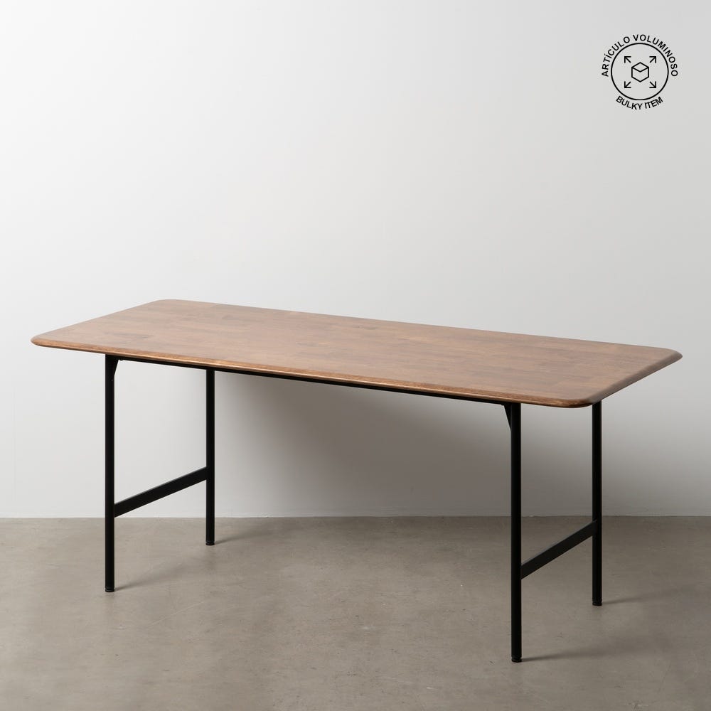Table à Manger Marron-noir Ixia 180cm