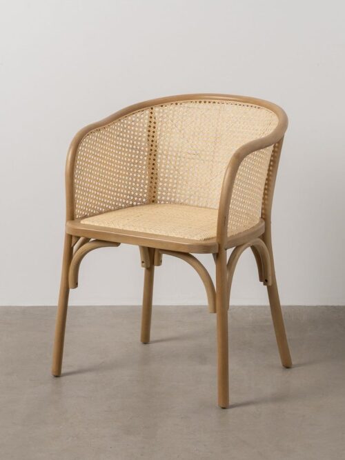 Chaise Naturel Bois-Rotin Ixia 56 cm