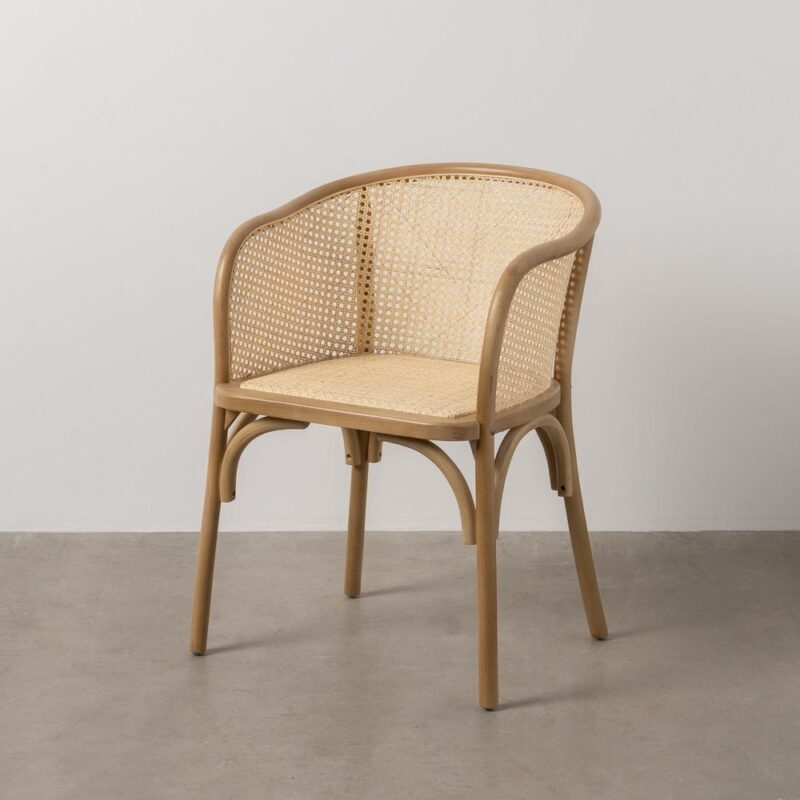 Chaise Naturel Bois-Rotin Ixia 56 cm