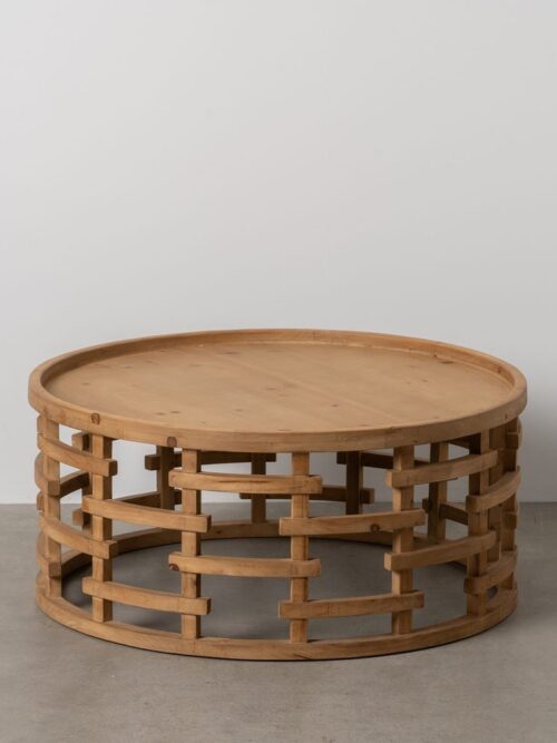 Table Basse Naturel Bois Ixia 80cm