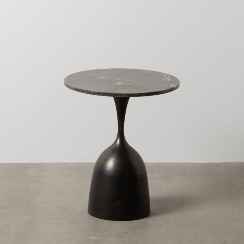 Table d'Appoint Marbre Noir Ixia 50cm