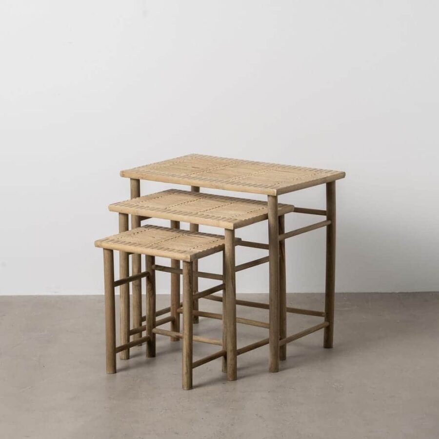 Tables Gigognes Bambou Naturel Ixia 57cm