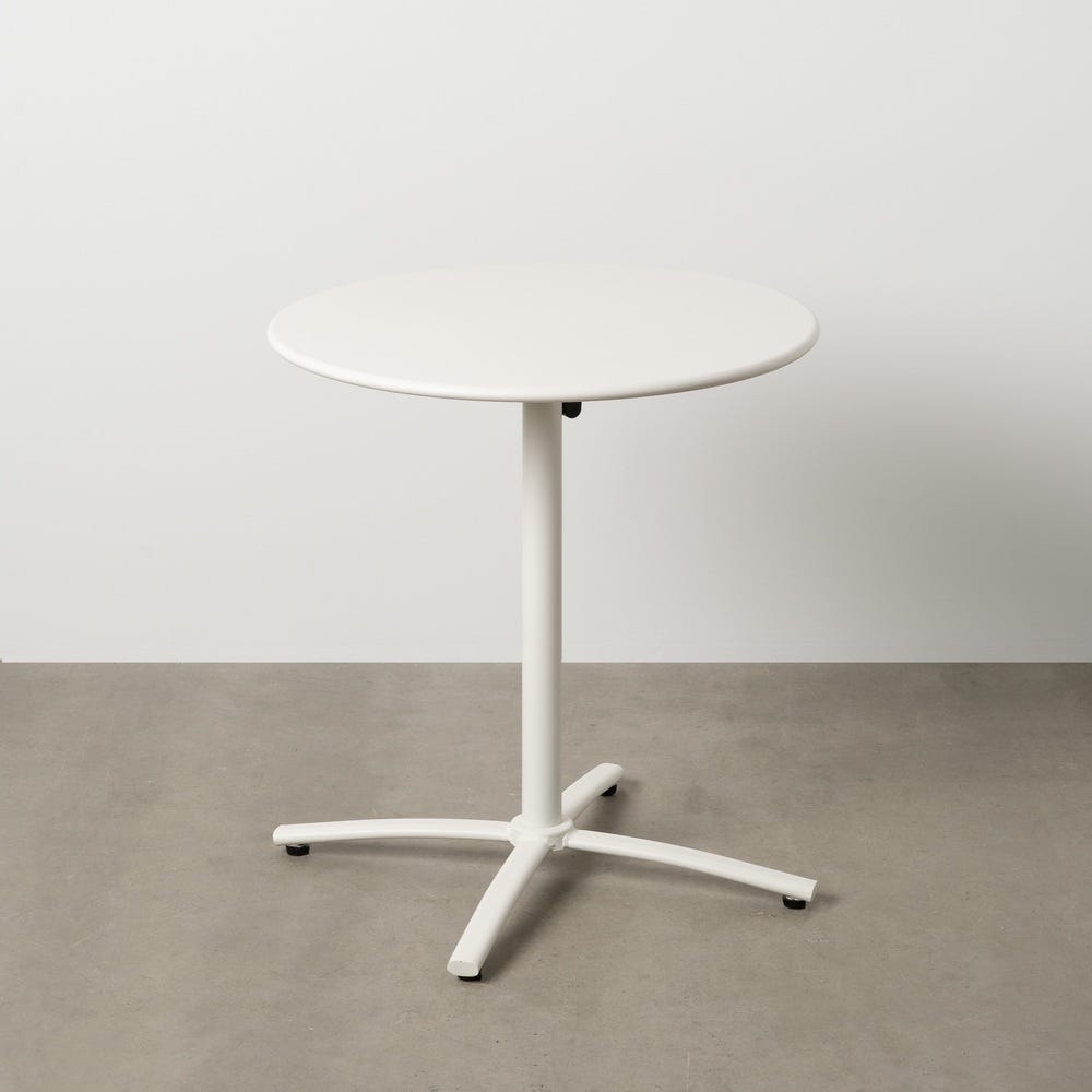 Table d'Appoint Blanc Ixia 70cm