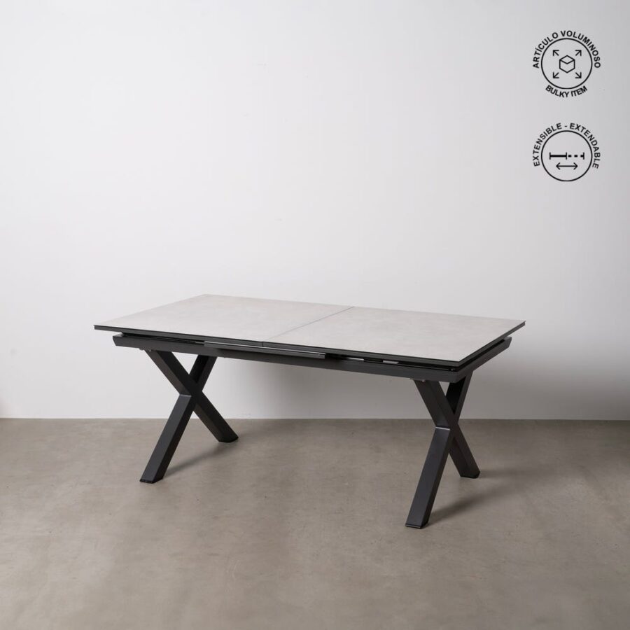 Table à Manger Céramique Blanc Extensible Ixia 180cm