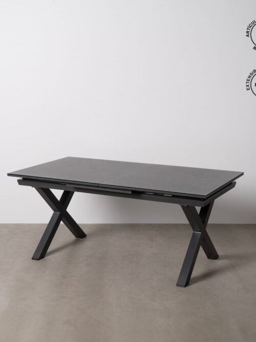 Table à Manger Céramique Anthracite Extensible Ixia 180cm