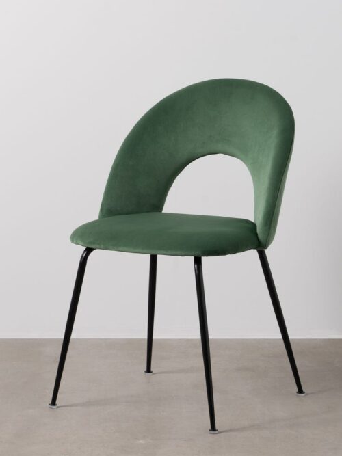 Chaise Vert Tissu-Métal Ixia 49 cm