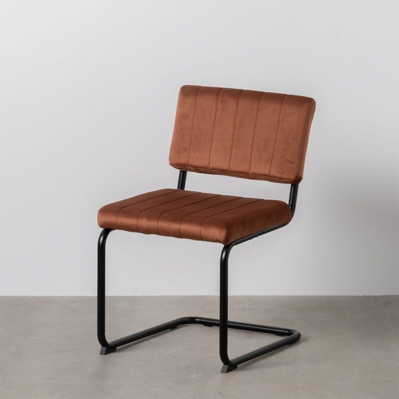 Chaise Terracotta Tissu-Métal Ixia 48 cm