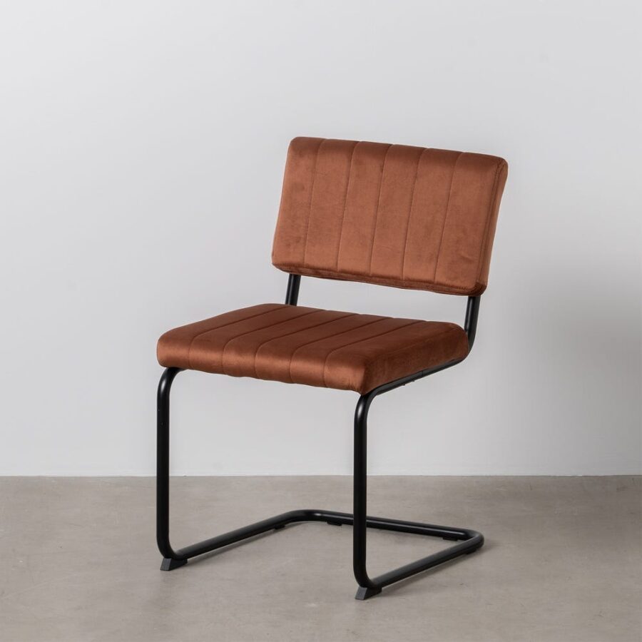 Chaise Terracotta Tissu-Métal Ixia 48 cm