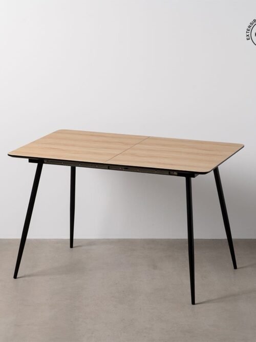 Table à Manger Naturel Extensible Ixia 120cm