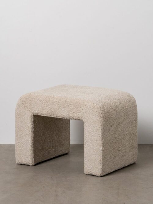 Tabouret Beige Étoffe Ixia 67 cm