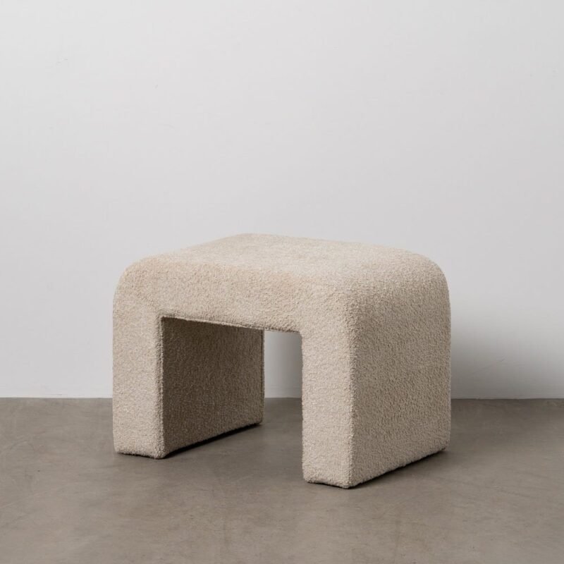 Tabouret Beige Étoffe Ixia 67 cm
