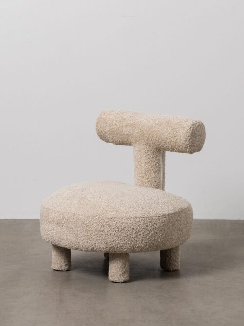 Chaise Beige Étoffe Ixia 51 cm
