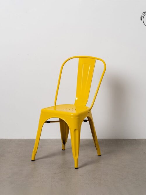Chaise Empilable Jaune Métal Ixia