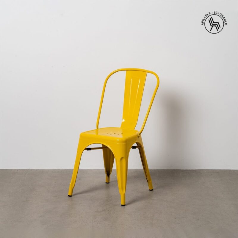 Chaise Empilable Jaune Métal Ixia