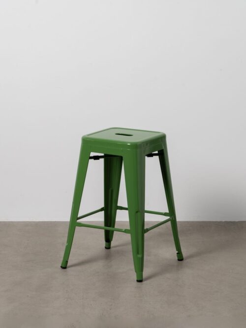 Tabouret Vert Métal Industriel Ixia