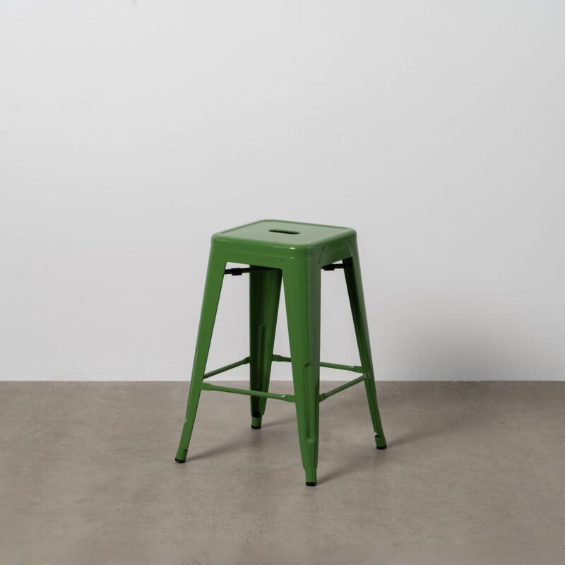 Tabouret Vert Métal Industriel Ixia