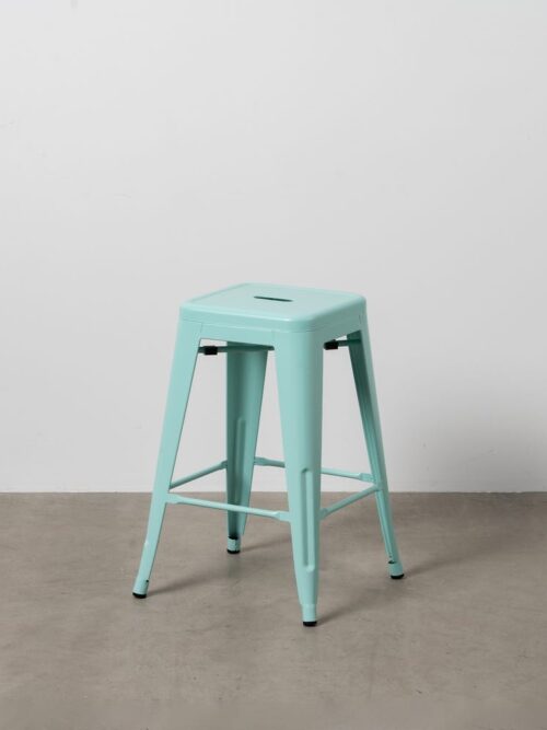 Tabouret Turquoise Métal Ixia 42 cm