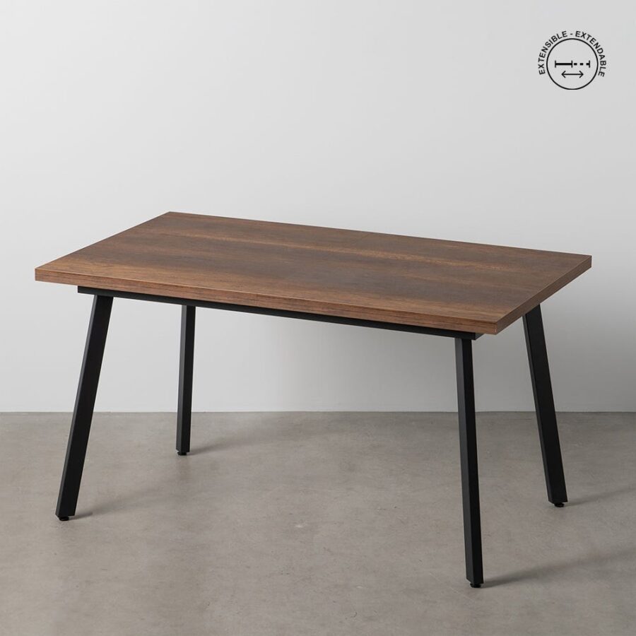 Table à Manger Marron Extensible Ixia 138cm