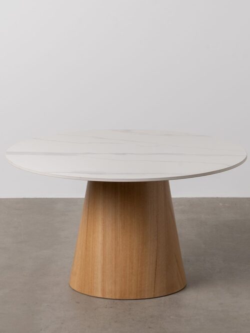 Table Basse Marbre Blanc-naturel Ixia 80cm