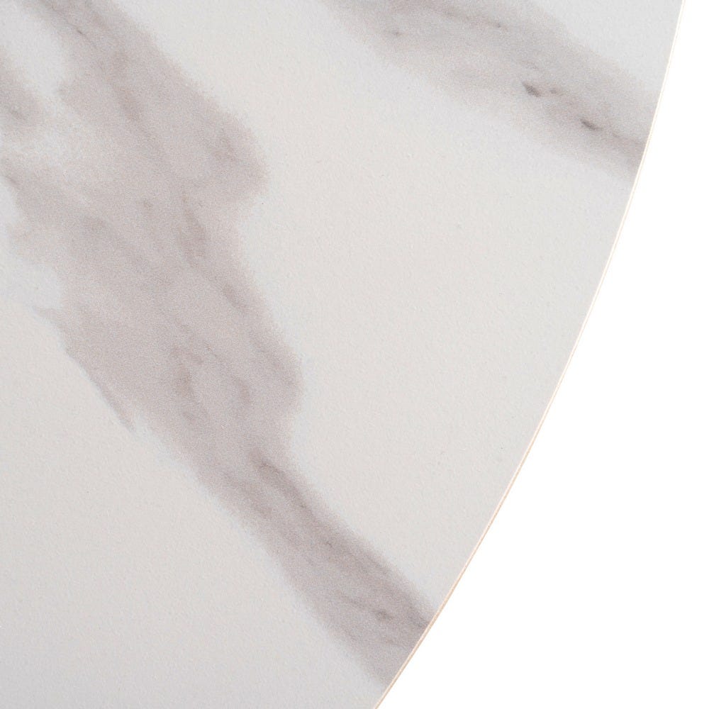 Table à Manger Marbre Blanc-naturel Cannelées Ixia 180cm – Image 6