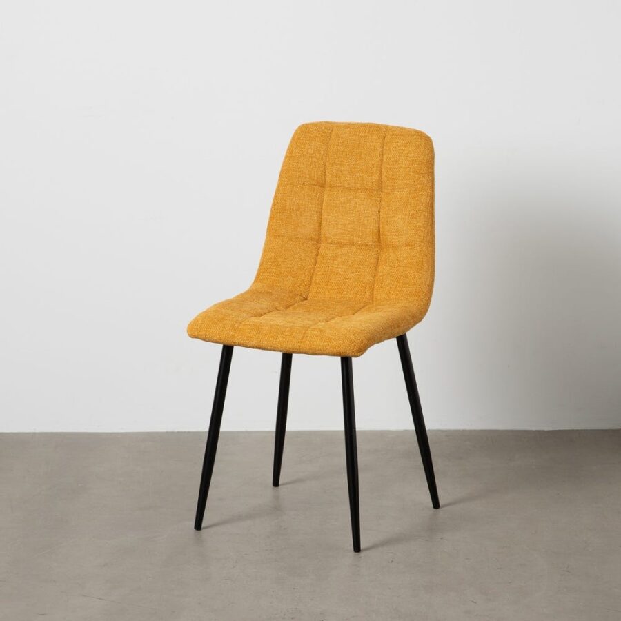 Chaise Jaune Tissu-Métal Ixia 44 cm