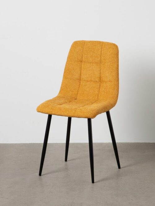 Chaise Jaune Tissu-Métal Ixia 44 cm