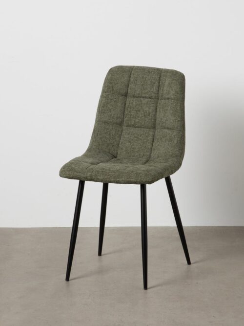 Chaise Vert Tissu-Métal Ixia 44 cm