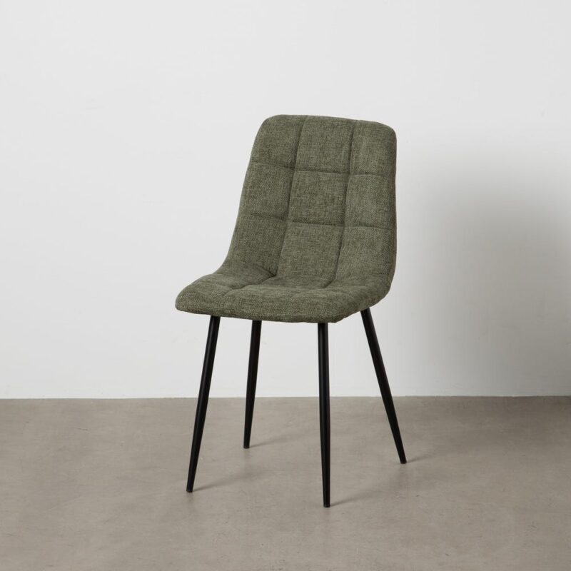 Chaise Vert Tissu-Métal Ixia 44 cm
