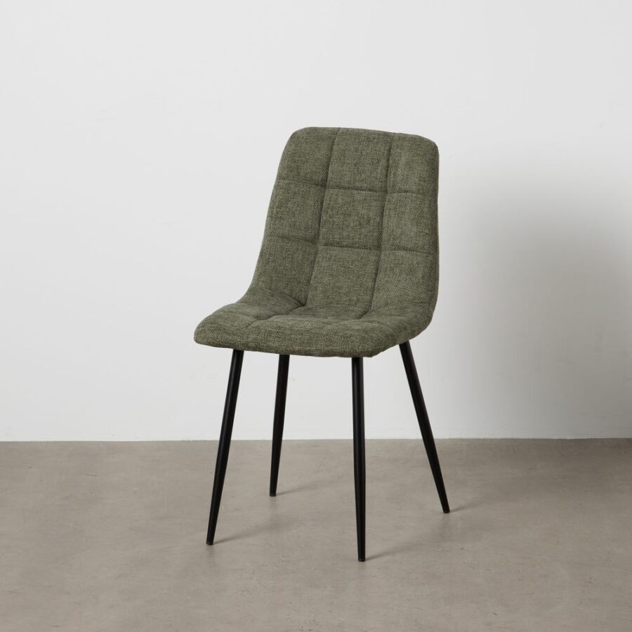 Chaise Vert Tissu-Métal Ixia 44 cm