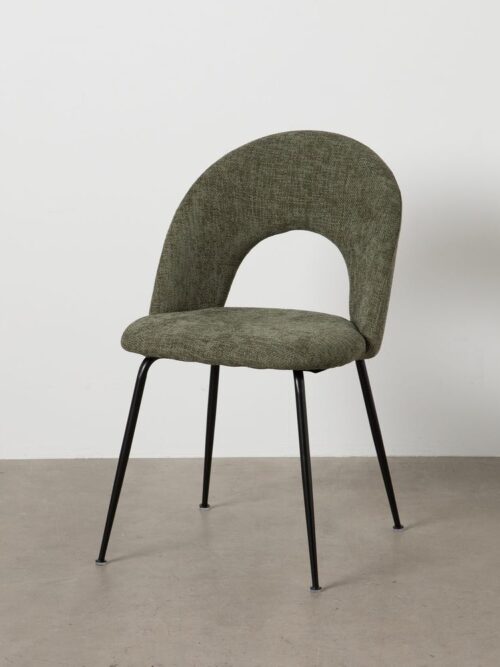 Chaise Vert Tissu-Métal Ixia 49 cm