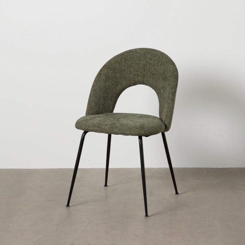 Chaise Vert Tissu-Métal Ixia 49 cm
