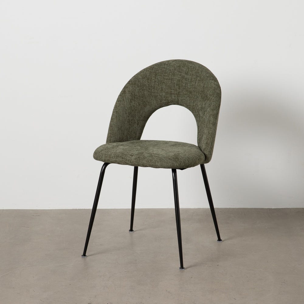 Chaise Vert Tissu-Métal Ixia 49 cm