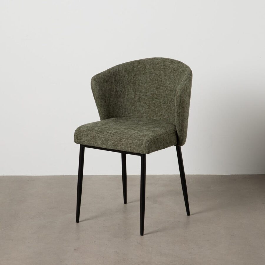 Chaise Vert Tissu-Métal Ixia 52 cm