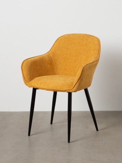 Chaise Jaune Tissu-Métal Ixia 61 cm