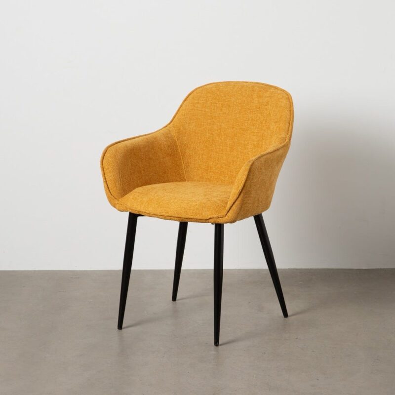 Chaise Jaune Tissu-Métal Ixia 61 cm