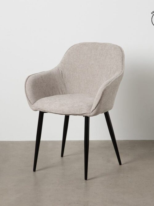 Chaise Gris Tissu-Métal Ixia 61 cm