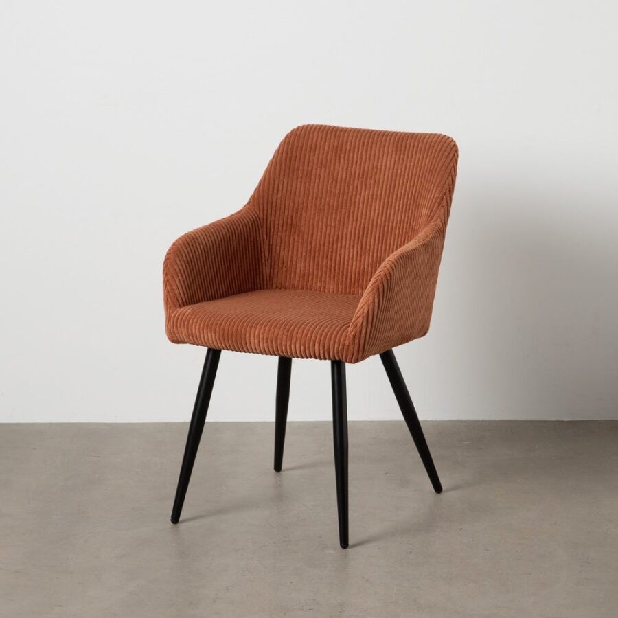 Chaise Terracotta Tissu-Métal Ixia 57 cm