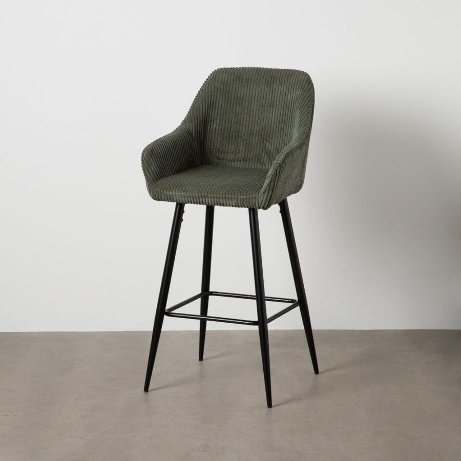 Tabouret Vert Tissu-Métal Ixia 54 cm