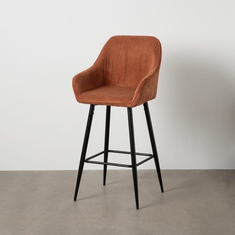 Tabouret Terracotta Tissu-Métal Ixia 54 cm