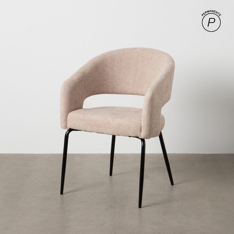Lot de 2 : Chaise Tissu-Métal Ixia 57 cm