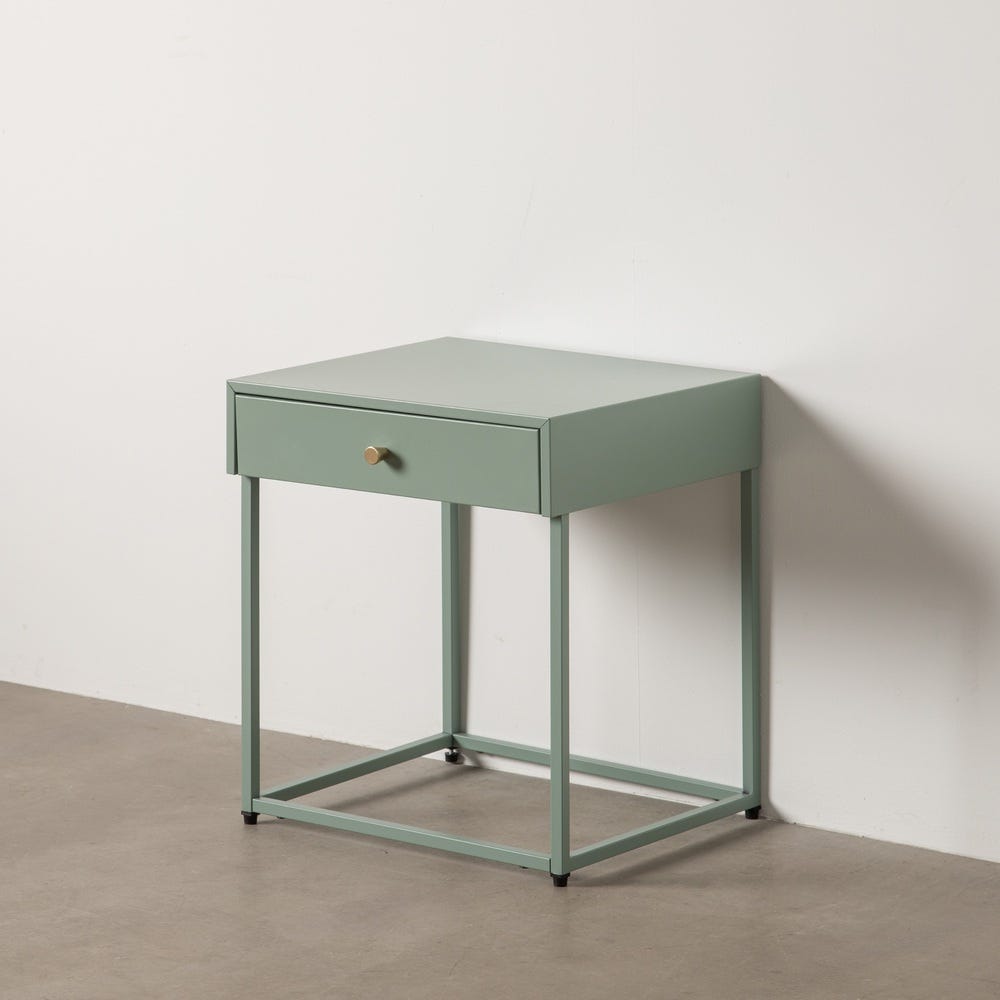 Petit Table Vert Acier Ixia